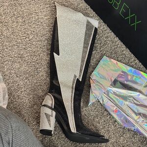 Club Exx tall lightning boots- brand new, never worn
